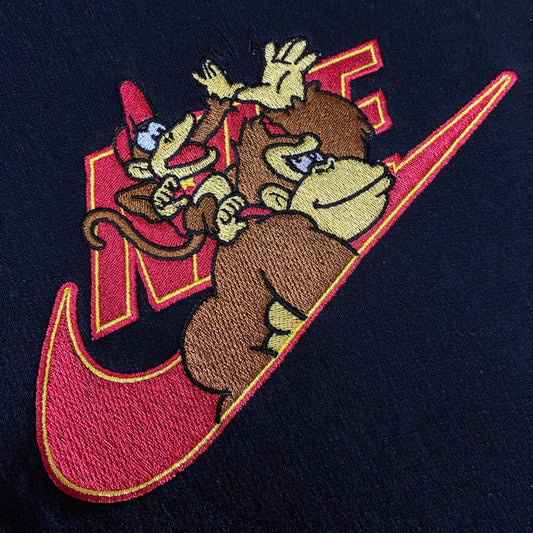 Donkey and Diddy Kong Black Hoodie